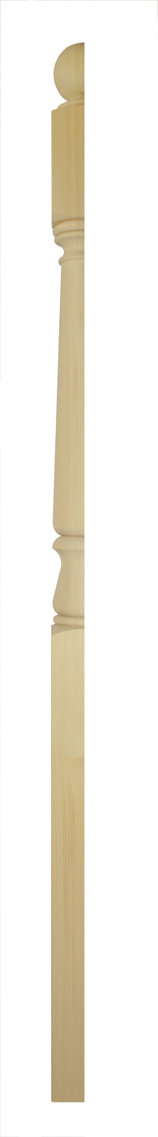 Richard Burbidge Hallmark Pine Complete Newel 39x1330mm Half [CNP1330PHALF]