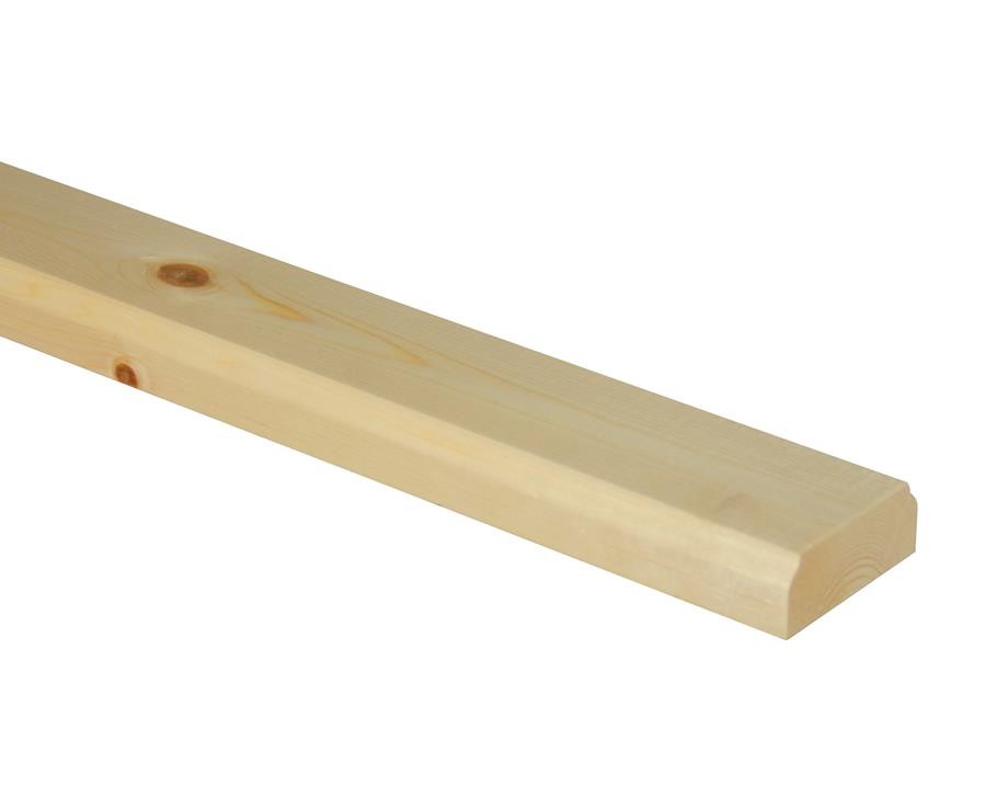 Richard Burbidge Trademark Pine Ungrooved Baserail 4200mm [BR4200P]