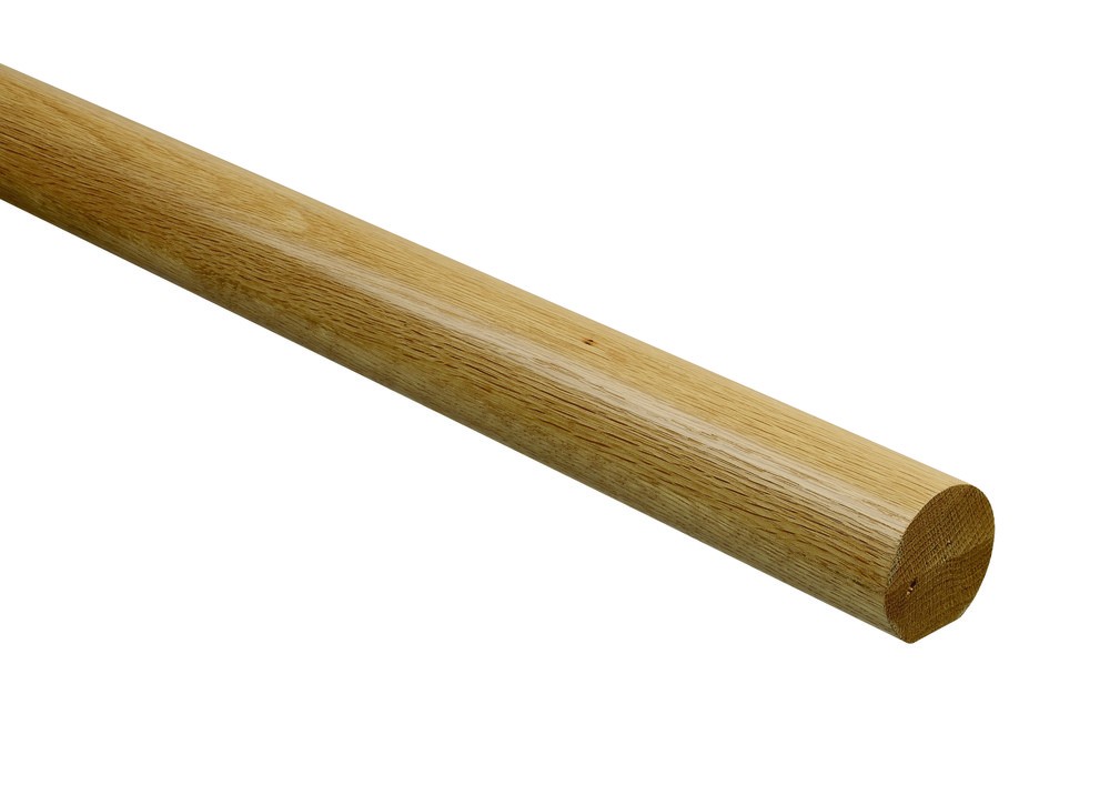 Richard Burbidge Fusion White Oak Handrail (prefinished) 4200 x 54mm dia [RHR4200WO]