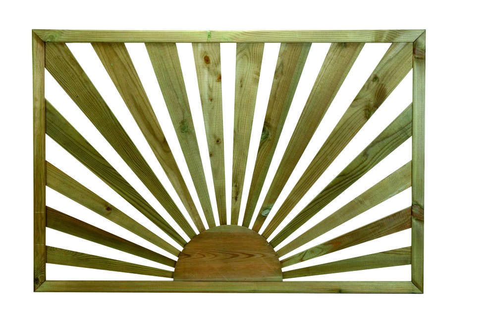 Richard Burbidge Traditional Outdoor Sunburst Timber Panel [LD211]