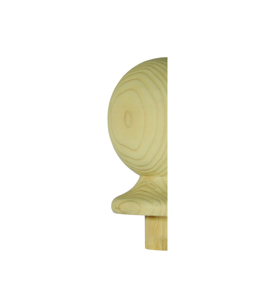 Richard Burbidge Trademark Pine Newel Cap Ball Half 90mm [NC2/90PHALF]