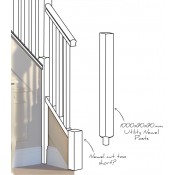Newel base too short? Repair with our utility newel