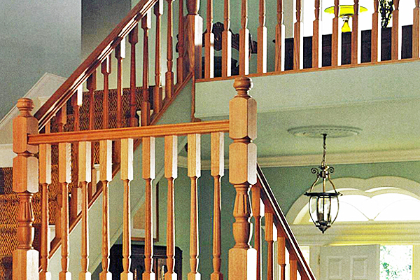 Classic stair banisters