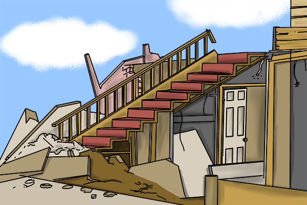 You could destroy other parts of your home.
