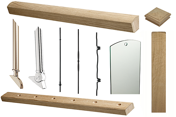 Components for Elements stair balustrade Elements stair parts