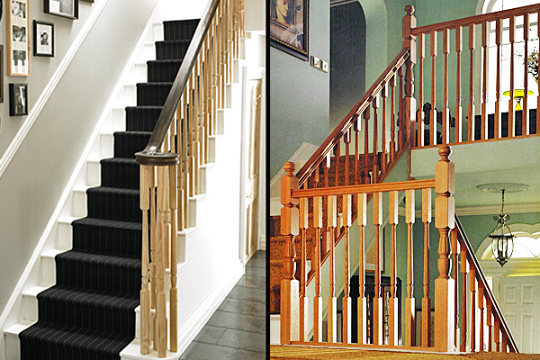 Classic stair handrails