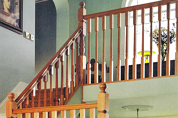 Classic stairs post to post
