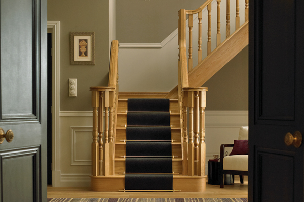 Heritage stairs seen through doorway