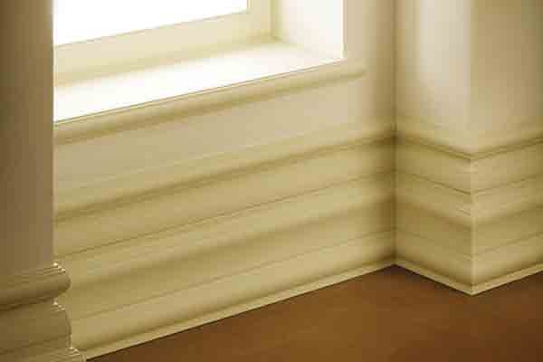 Skirting board is used around the bottom of interior wall to cover the gap where the floor meets